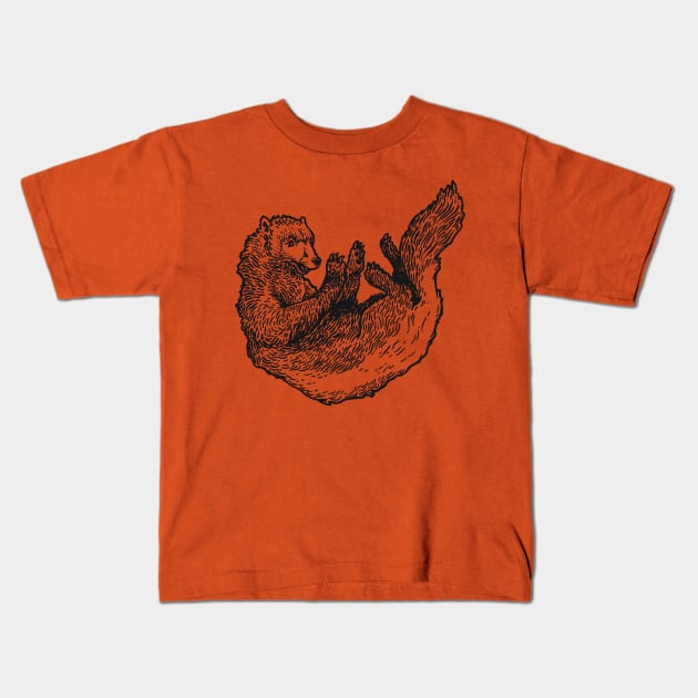 A Levity of Animals: Raised by Wolverines Kids T-Shirt by calebfaires